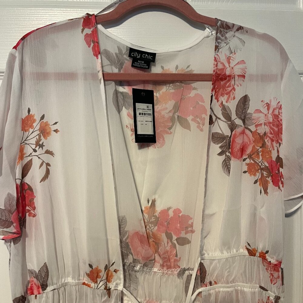 NWT Floral Duster